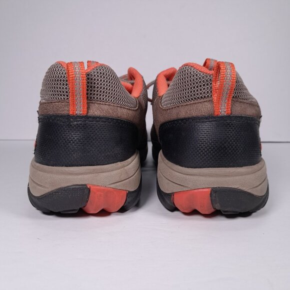 Keen Hiking Shoes Women 9.5 Leather Brown Orange Outdoor 1009557 Low Top - Picture 12 of 16